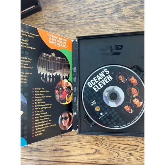 Oceans Eleven DVD 2001 Widescreen Thriller George Clooney Brad Pitt Pre-Owned - Picture 5 of 6